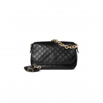 GUCCI GG EMBLEM MEDIUM SHOULDER BAG 848882 (28*17*9cm)